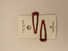 Load image into Gallery viewer, TWIGGS x SWAROVSKI Mini Triangular Shaped hair clip set